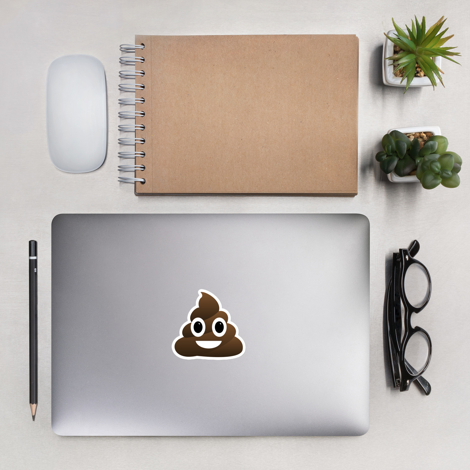 Poop Emoji Sticker Vinyl Easy To Apply Fun