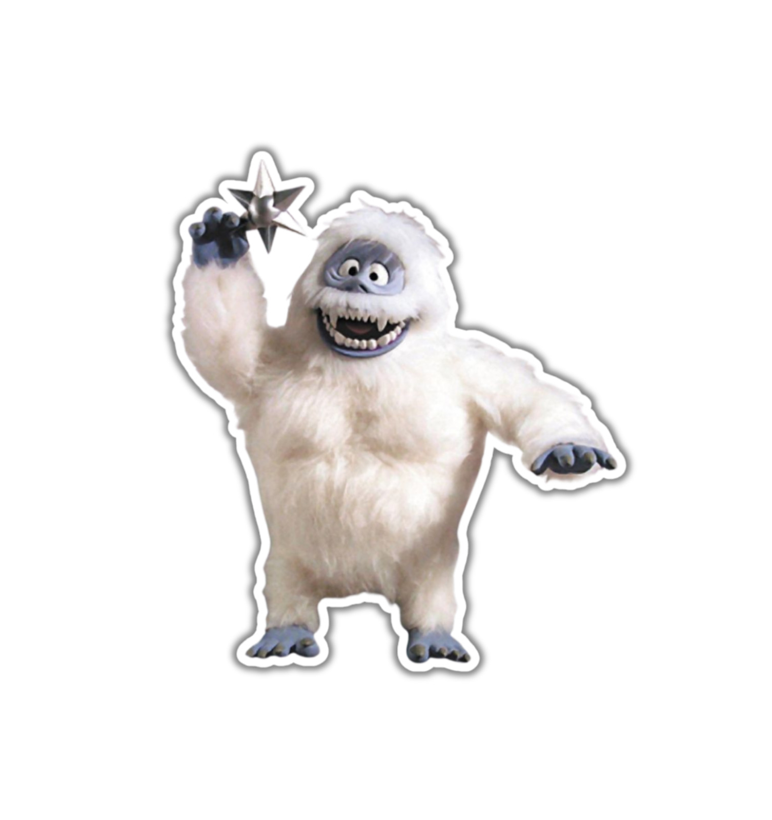 Bumble Abominable Snowman Rudolph Christmas Fridge Magnet or Laptop Sticker