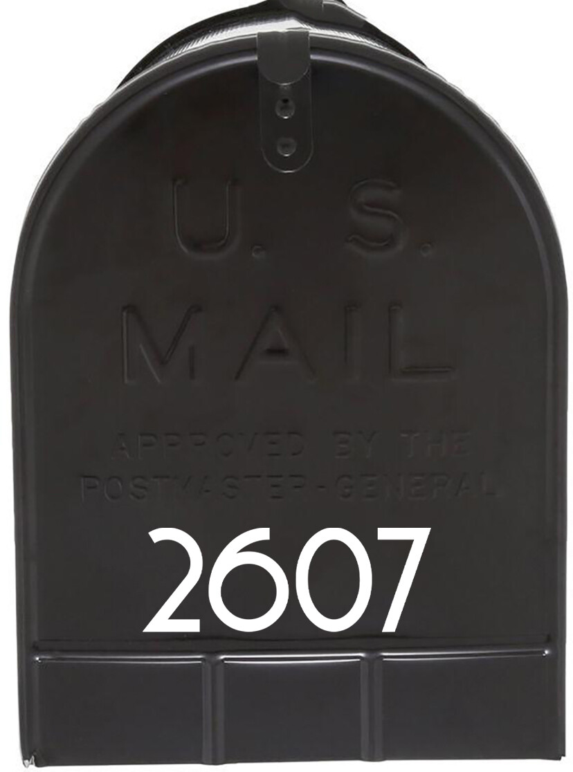 3-pack Mailbox Numbers and Address Vinyl Decals – Street Home – Die Cut COPA
