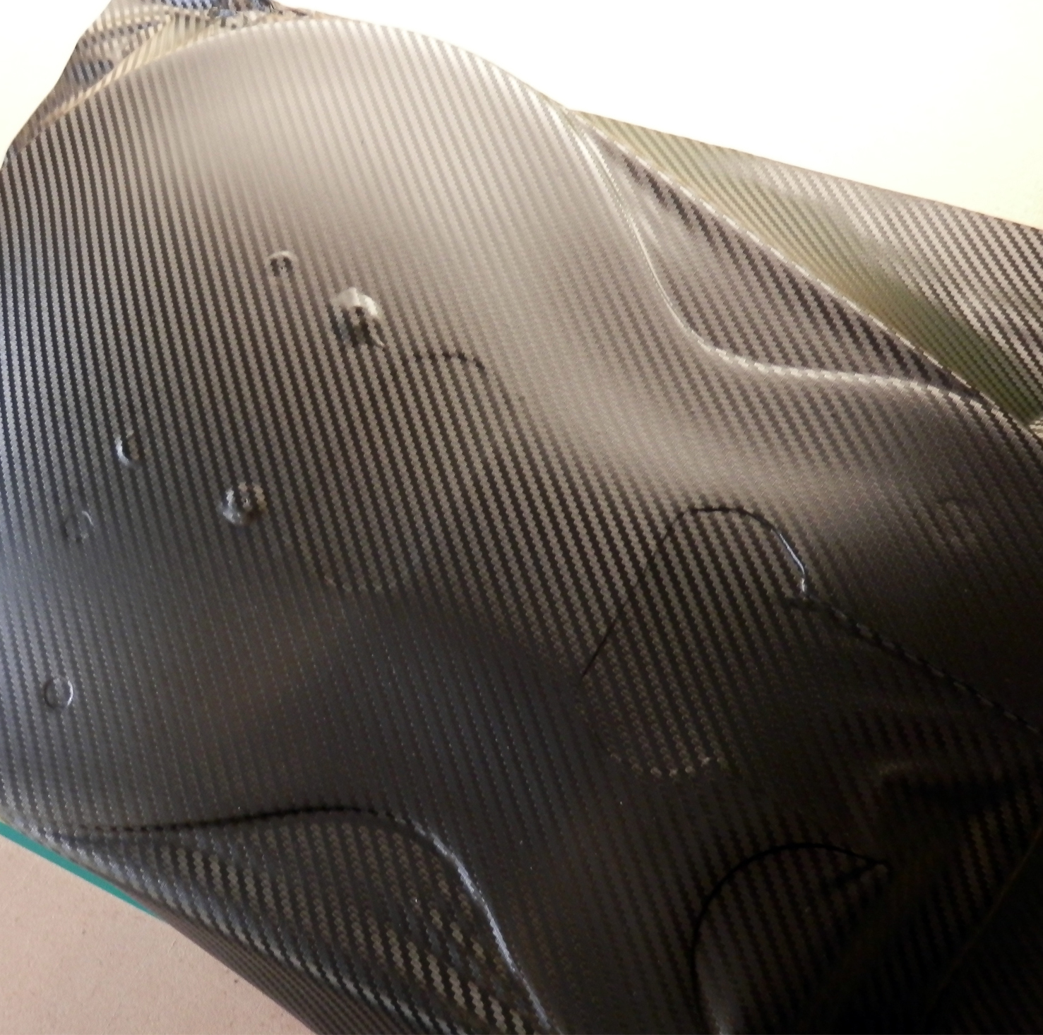 Black Carbon Fibre Vinyl Skin Wrap for Electric Guitar Air Lease Sticker DIY