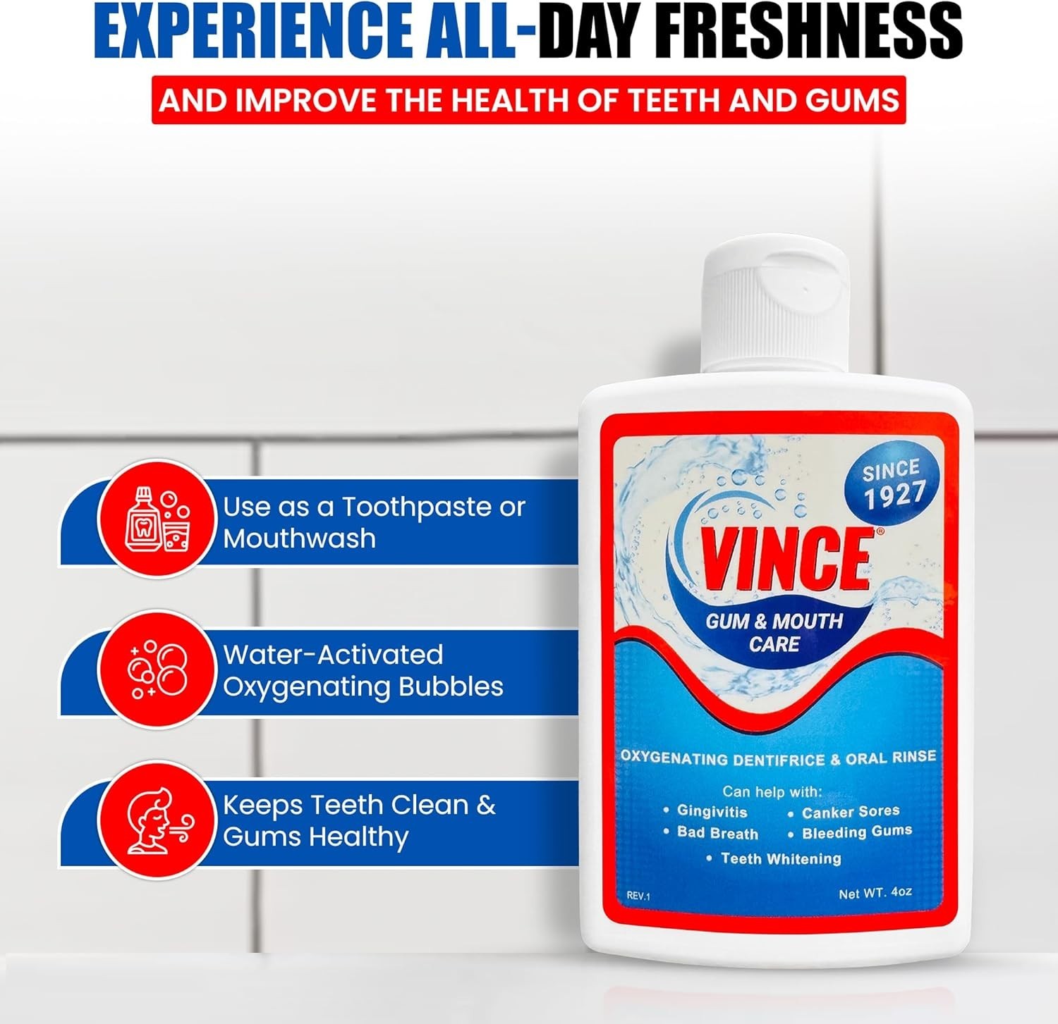 Gum & Mouth Toothpaste Powder – Dentifrice & 4 Ounce (Pack of 1)