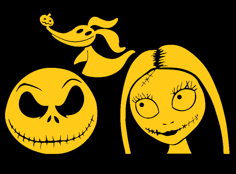 JACK SKELLINGTON FAMILY, SALLY, ZERO DOG GHOST, Decal Sticker for Car, Laptop