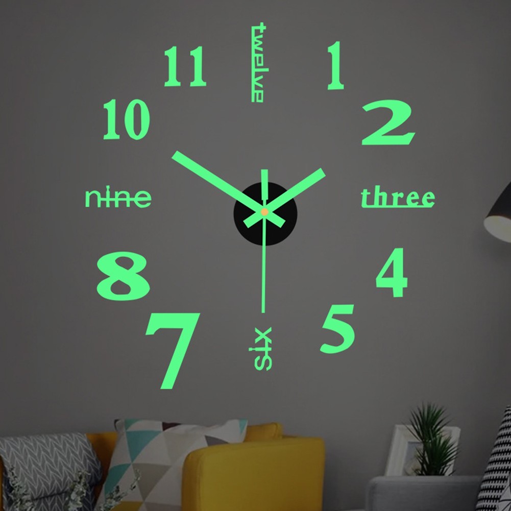 Home Decoration Living Room Clocks Tiles Waterproof Japanese Technology