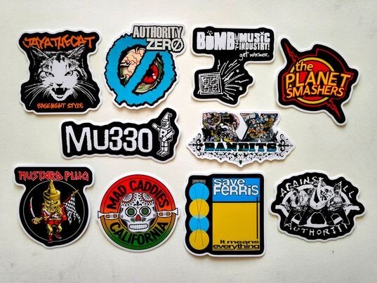 Reggae Alternative Indie Ska Punk 3rd Wave Rock Bands Vinyl Sticker Set 3 (10)