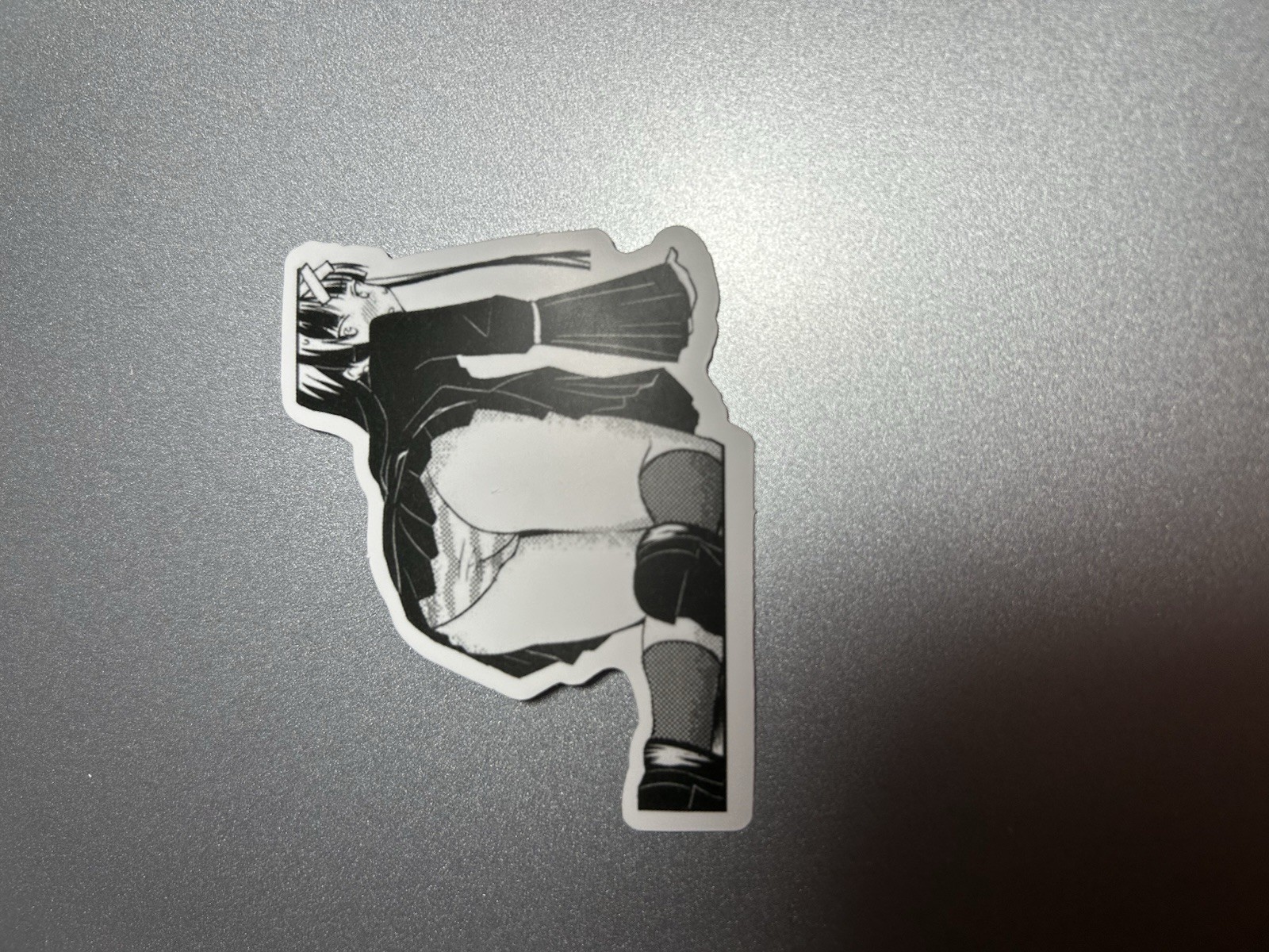 black and white waifu lewd stickers #10