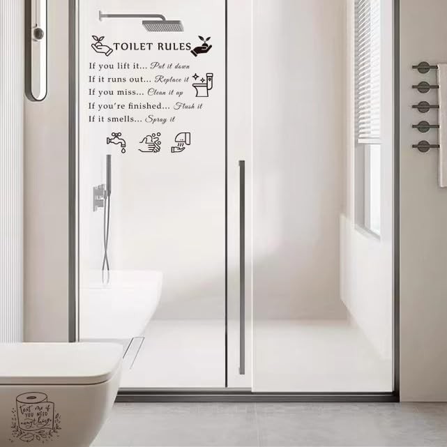 Rules Wall Quotes Stickers Peel and Stick DIY Removable Wall Decal Wall Decor…