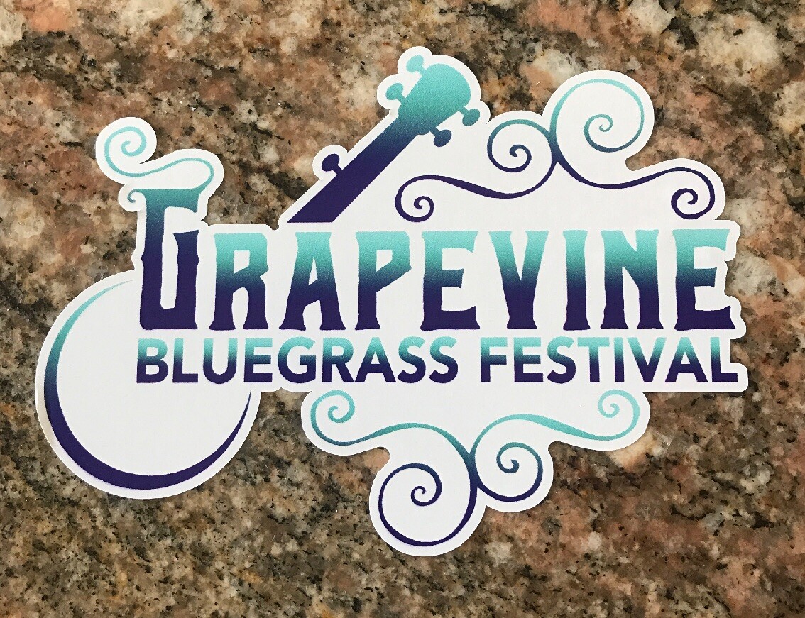 Grapevine Bluegrass Festival Sticker- Music Blues Concert Effingham Illinois
