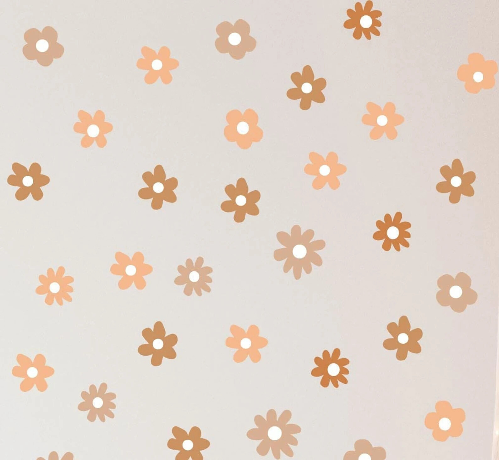 daisy flowers wall decal stickers, wildflowers decal for nursery decor kl0019