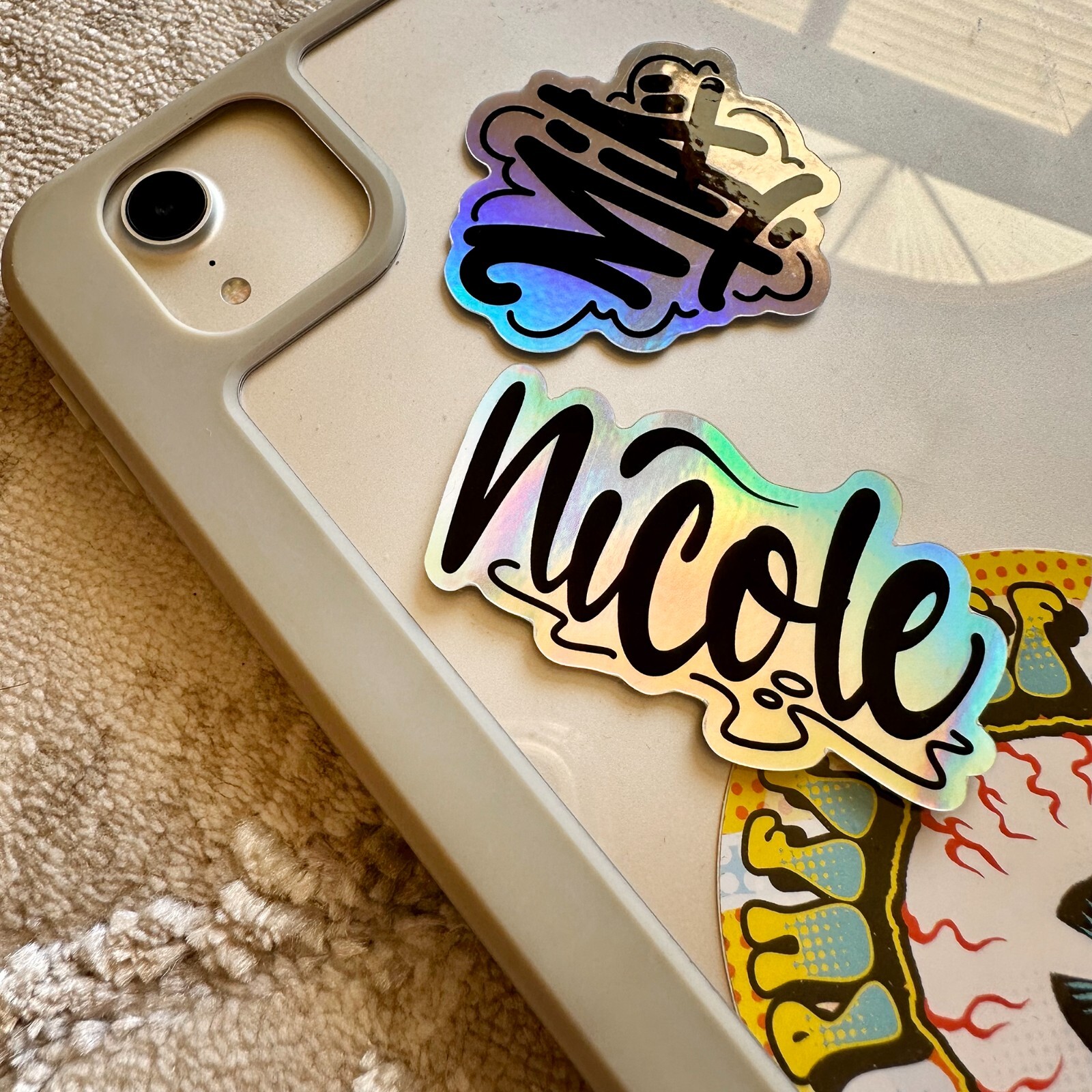 Name Sticker : NICOLE | 6PC Pack | for school or Office | graffiti | Calligraphy