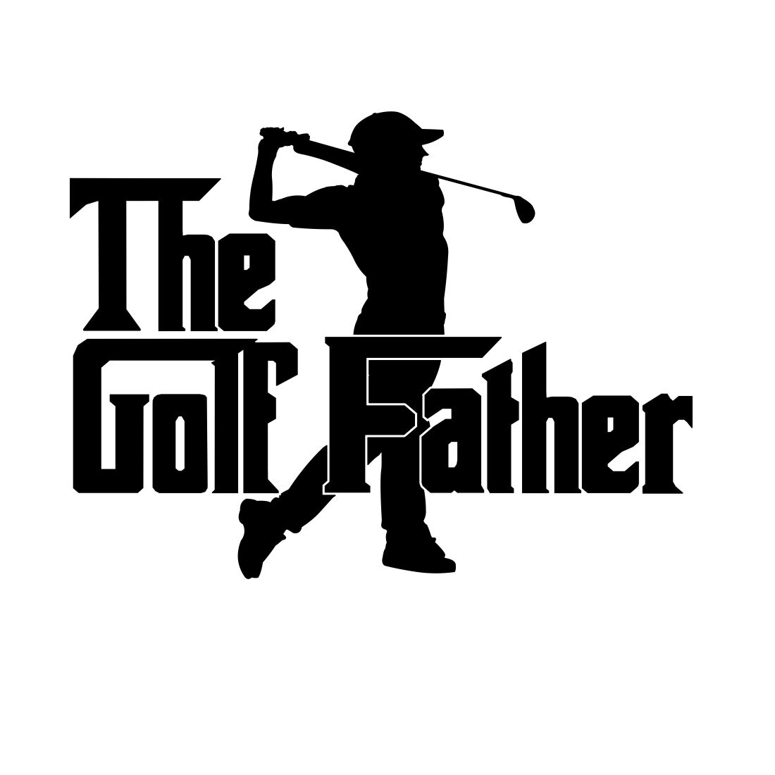 Funny Golf Dad Pun Decal Sticker for Car Home Wall Door Window The Golf Father
