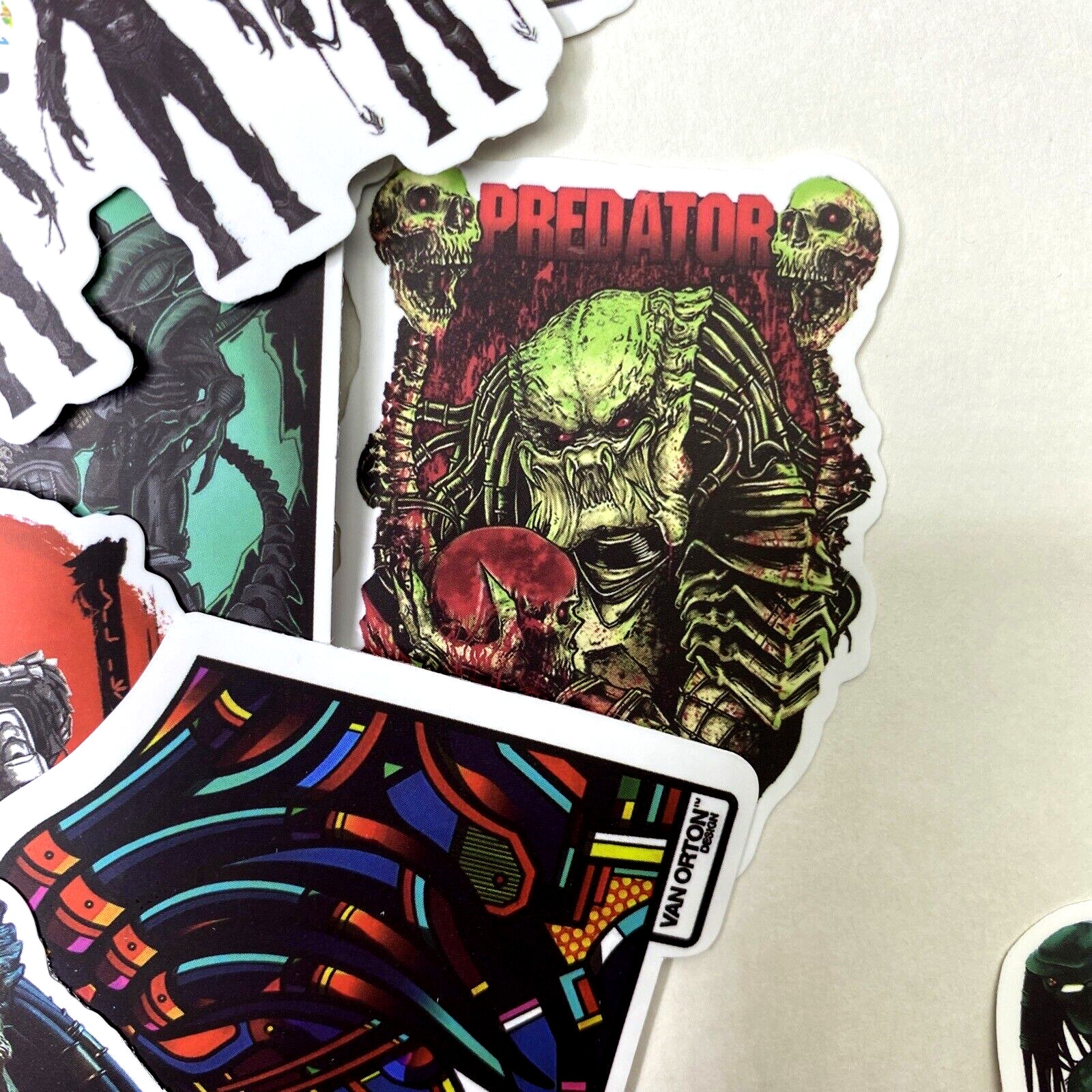 50pc Alien vs. Predator Phone Laptop Water Bottle Decal Sticker Pack