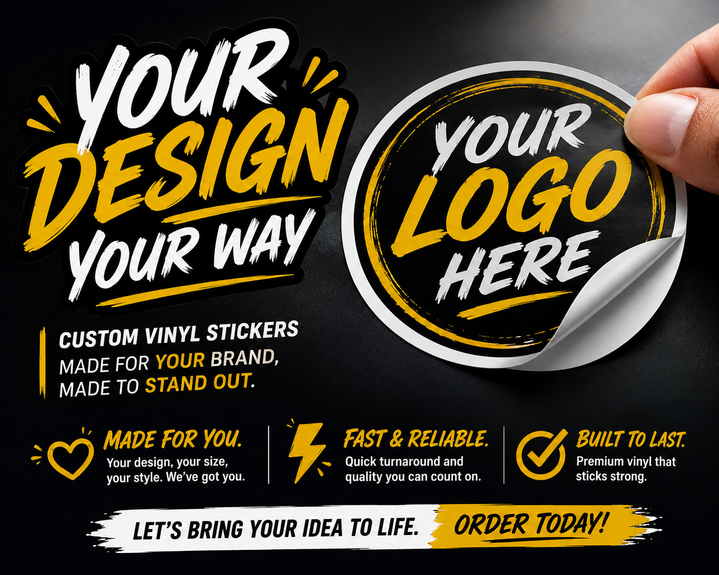 Custom Die Cut Vinyl Color Sticker –UV Resistant Water Resistant Car laptop