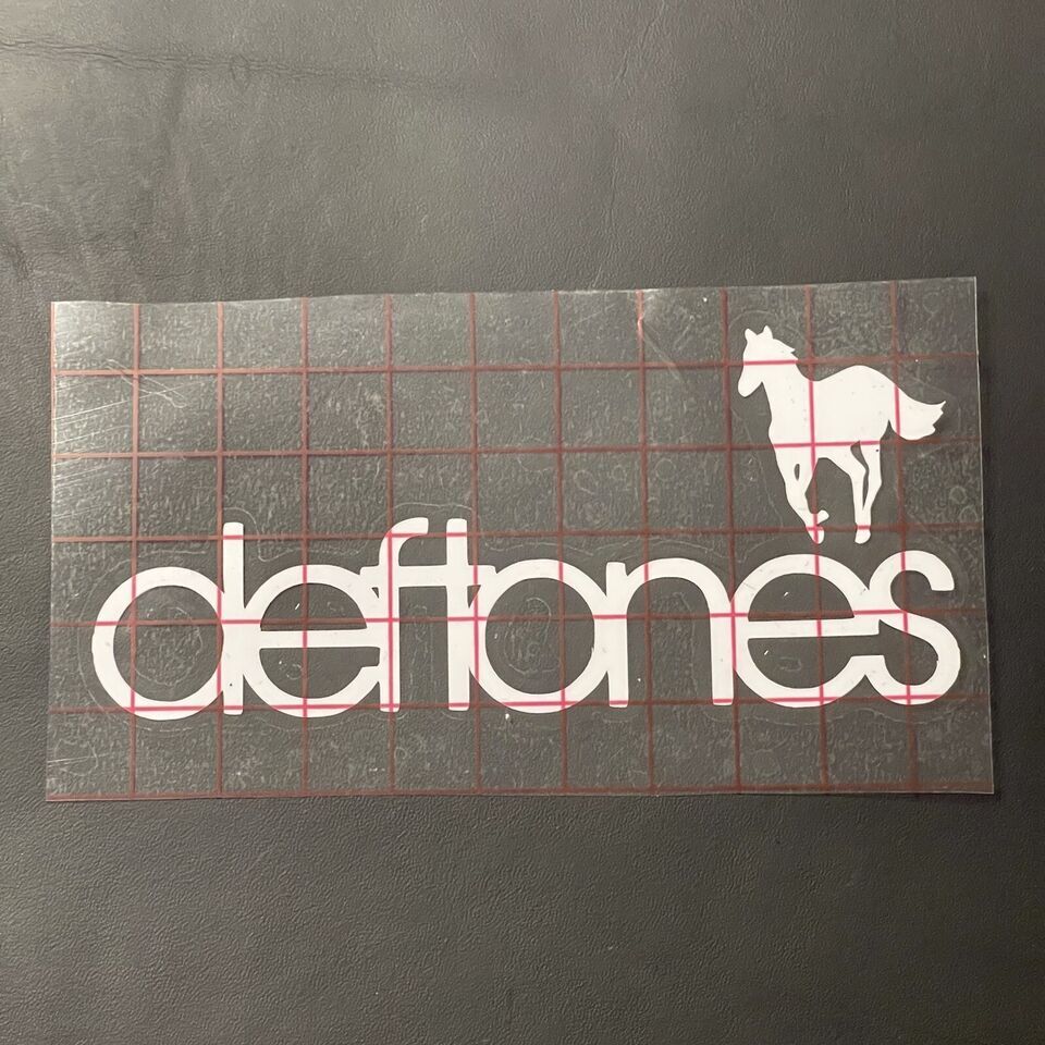 Deftones Car Decal Vinyl Glossy Band Logo Bumper Sticker White Pony Nu Metal