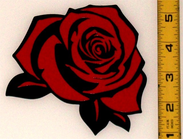 Beautiful Rose! High Quality, High Gloss 4.5" x 4.5" Vinyl Decal!