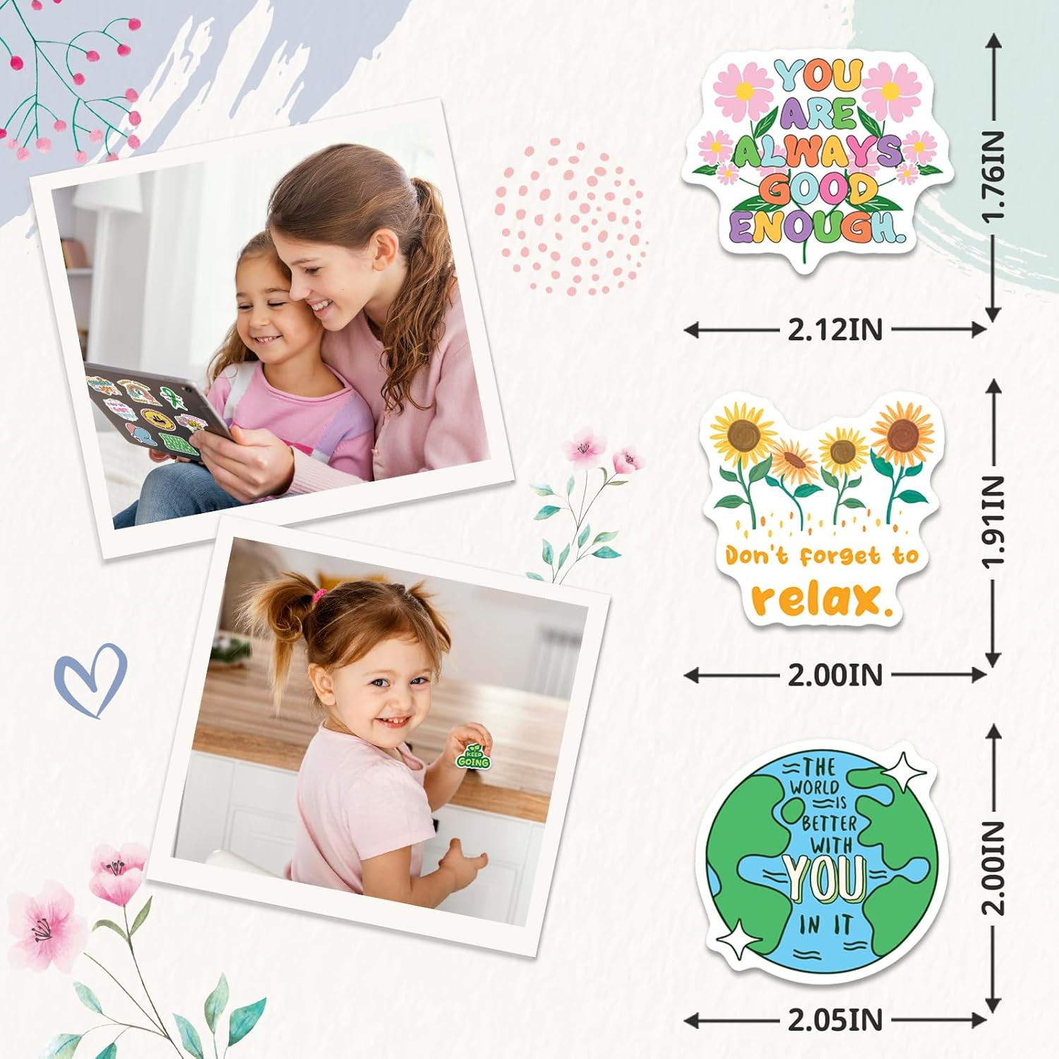 200PCS Mental Health Stickers, Mental Health Matters Awareness Stickers for Kids