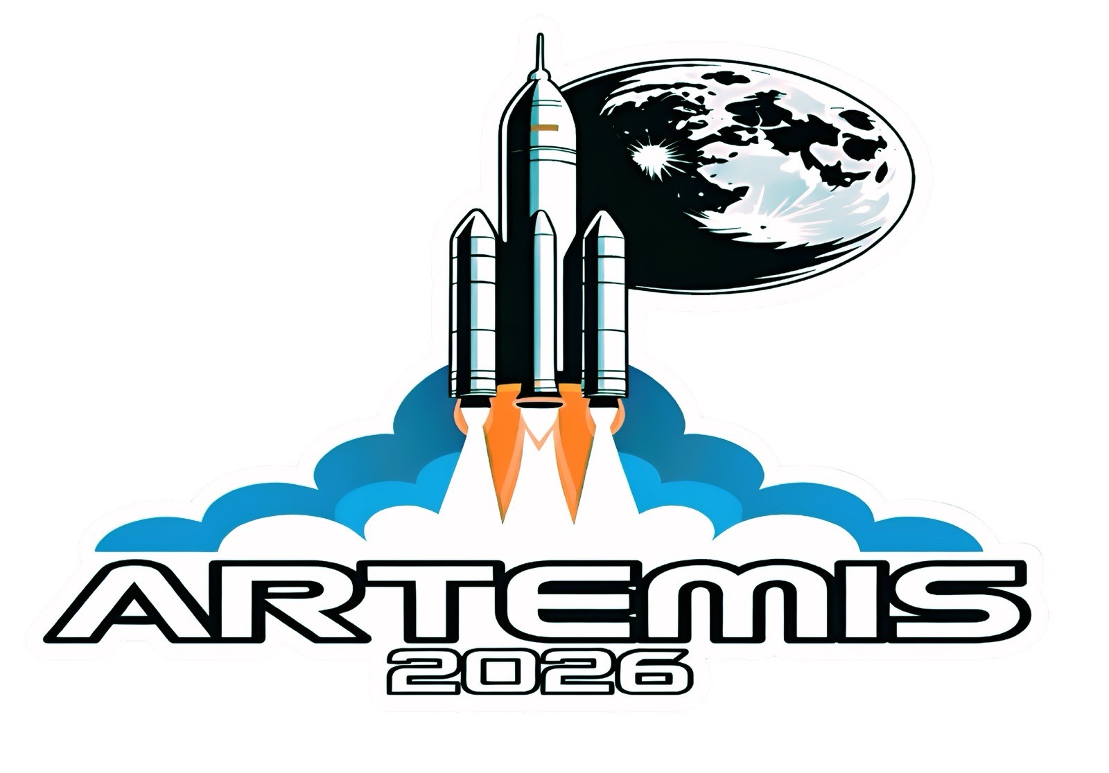 NASA Artemis II 2026 Custom Stickers YOU CHOOSE SIZE, DESIGN, COLOR