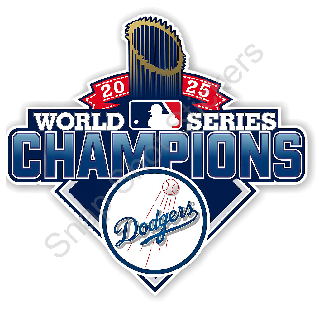 Los Angeles Blue White Baseball Weather Resistant Vinyl Sticker/Decal 22