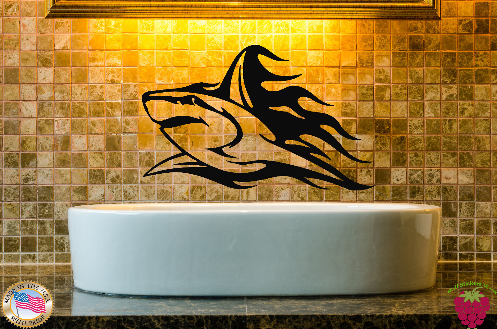Wall Sticker Vinyl Decal Shark Ocean Marine Mural Urban Art (z368)