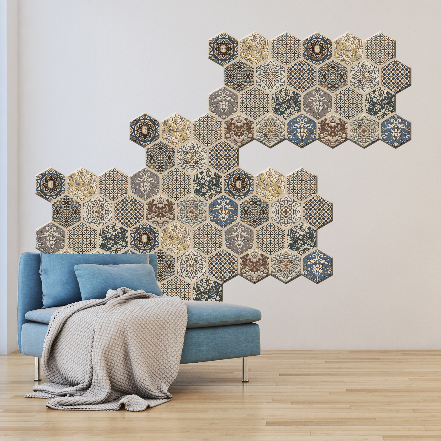12"x12" 10Pcs 3D Wall Sticker Tile Brick Panel Self-adhesive Wall Waterproof PVC