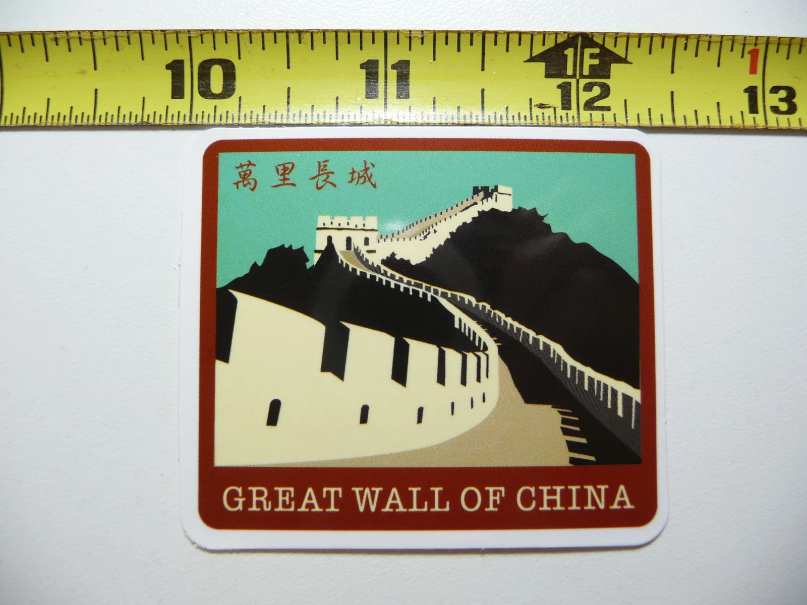 GREAT WALL OF CHINA SMALL STICKER DECAL TRAVEL VACATION ON HOLIDAY