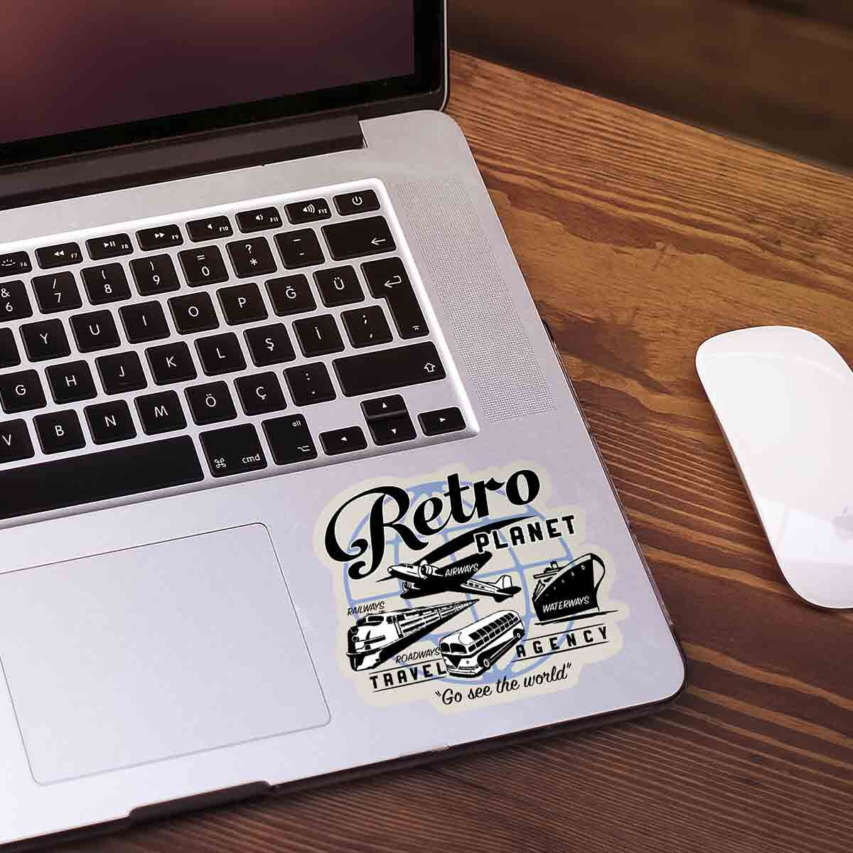 Vinyl Sticker, Retro Planet Recording Studio Music Decal