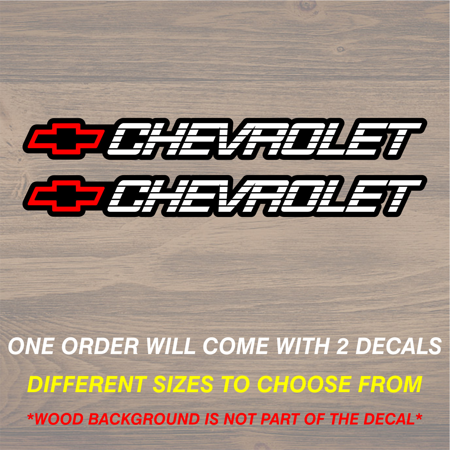 Chevrolet Vinyl Decal Sticker Free Shipping