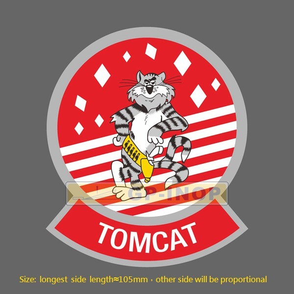 F-14 VF-112 TOMCAT Vinyl Sticker Luggage laptop Car Motocycle Skatebord