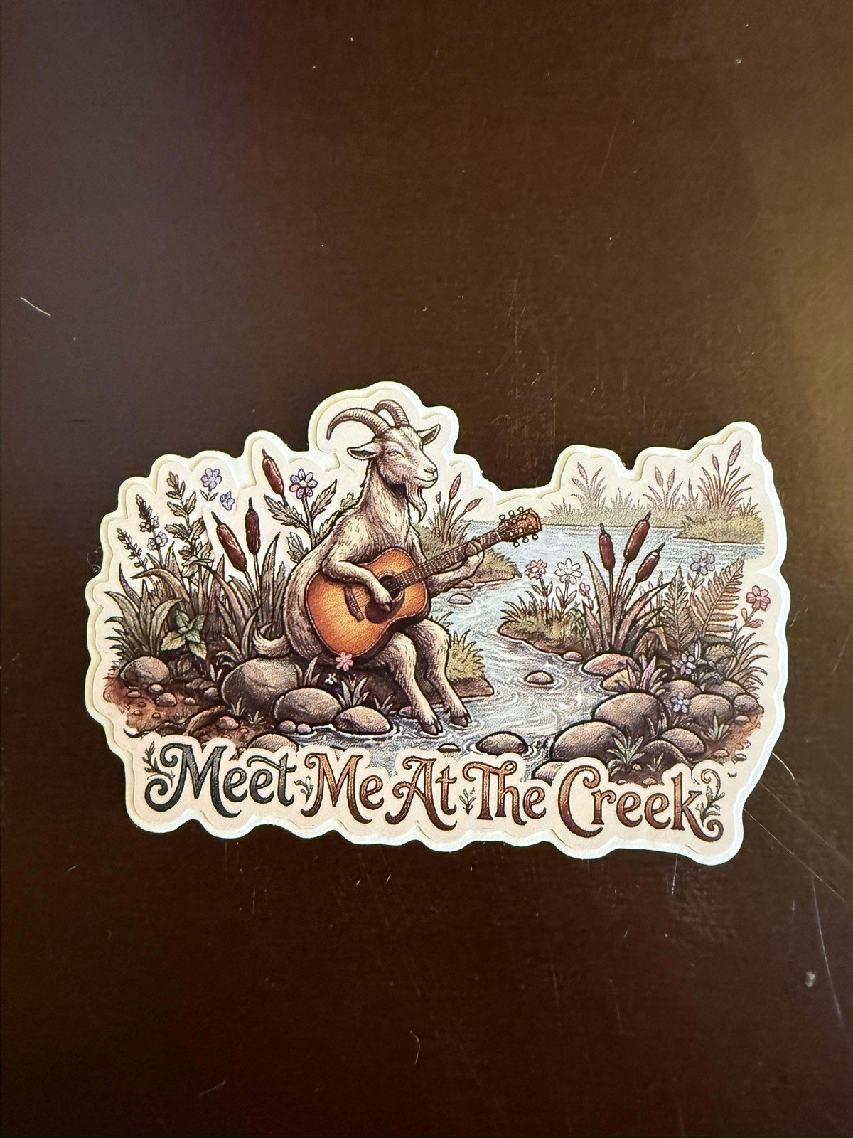 Meet Me At The Creek Goat Billy Strings BMFS Fan Art Vinyl Sticker
