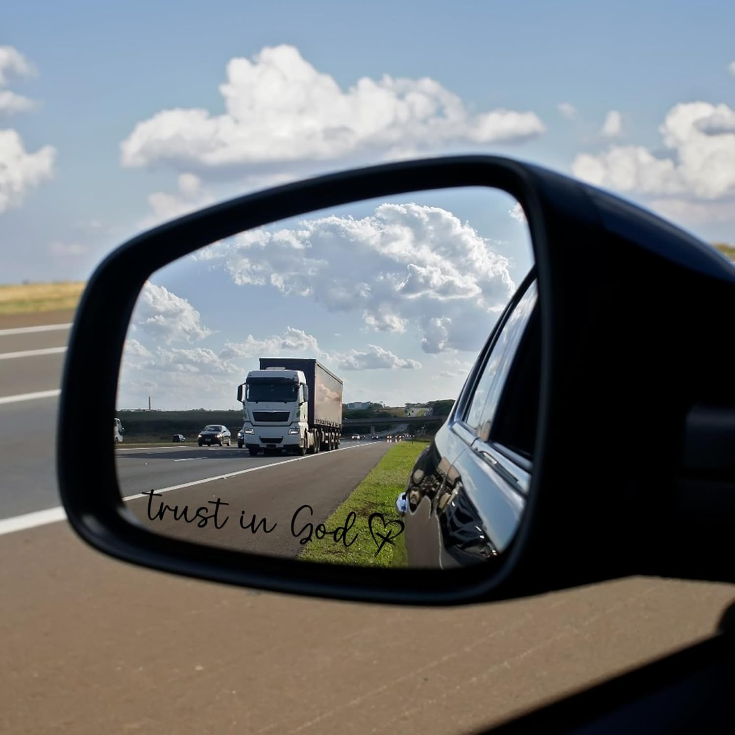 [1-Pack ] Trust in God -Rearview Mirror Phone Case Stickers