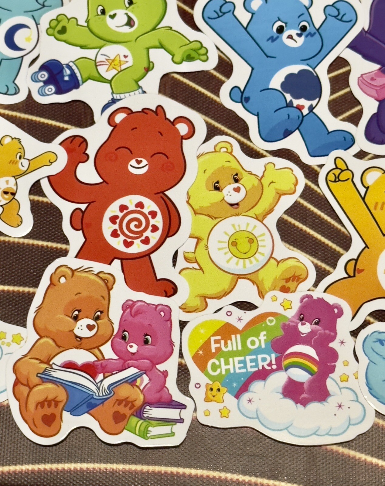 52 Pieces Bundle Pack Carebears Stickers Glossy Finish