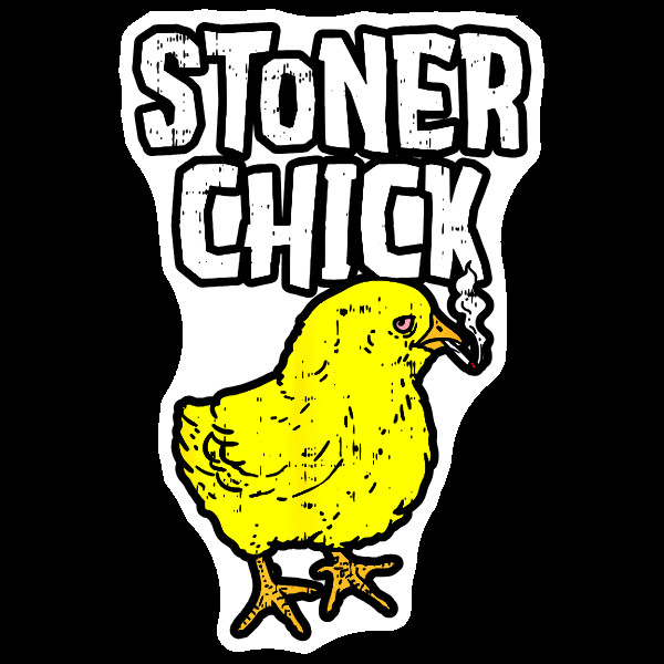 Stoner Chick Cannabis Sticker UV Safe Weed Sticker Marijuana Ganja 420 Sticker