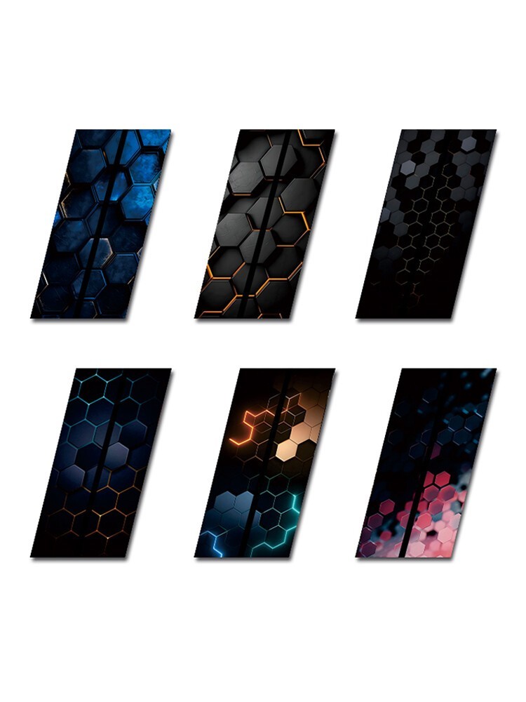 2Pcs Vinyl Car Stickers Waterproof Sun Protection Scratch Cover B-Pillar Sticker