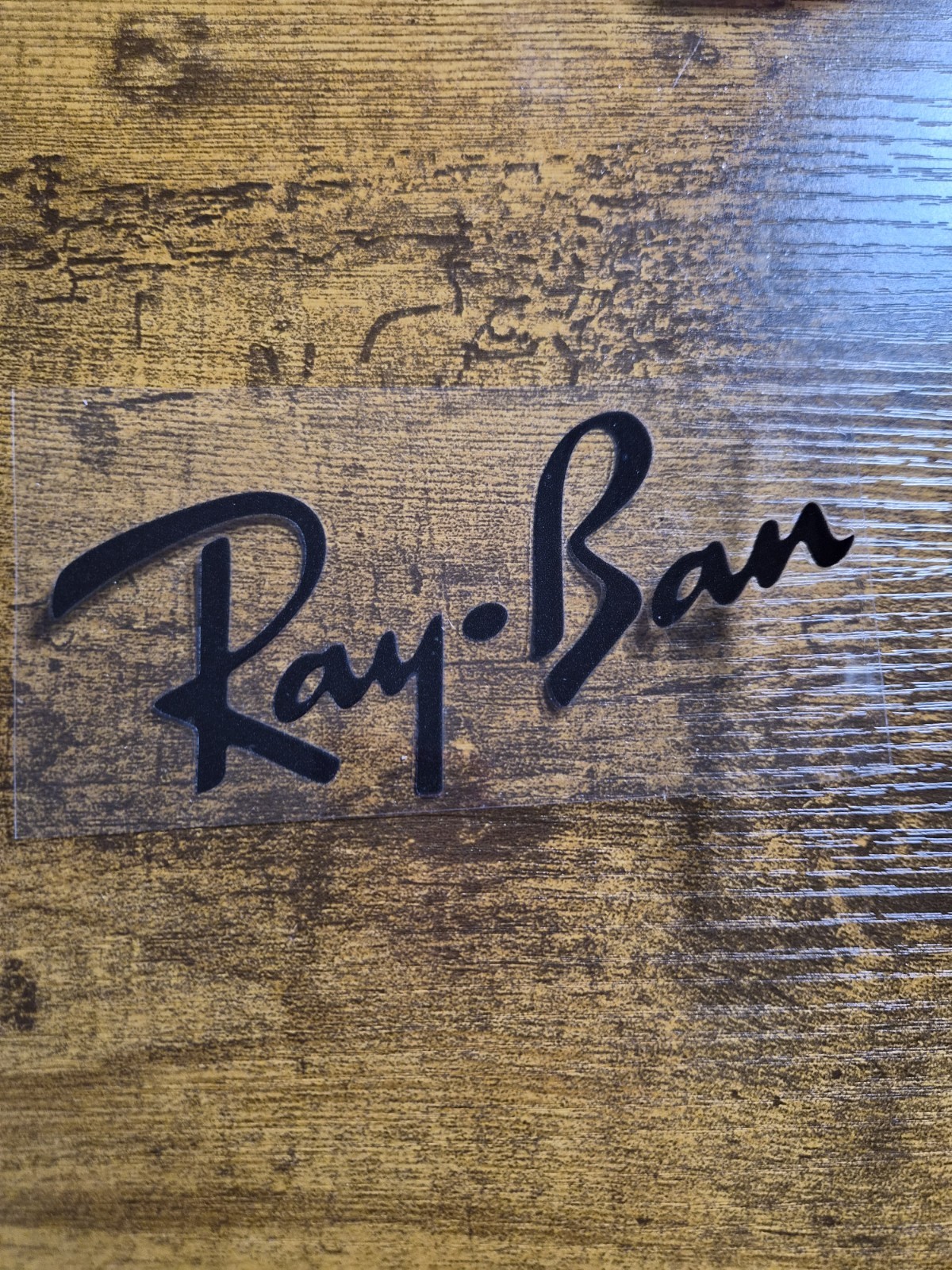 R B BLACK Aviator Logo High Quality UV DTF Raised Decal
