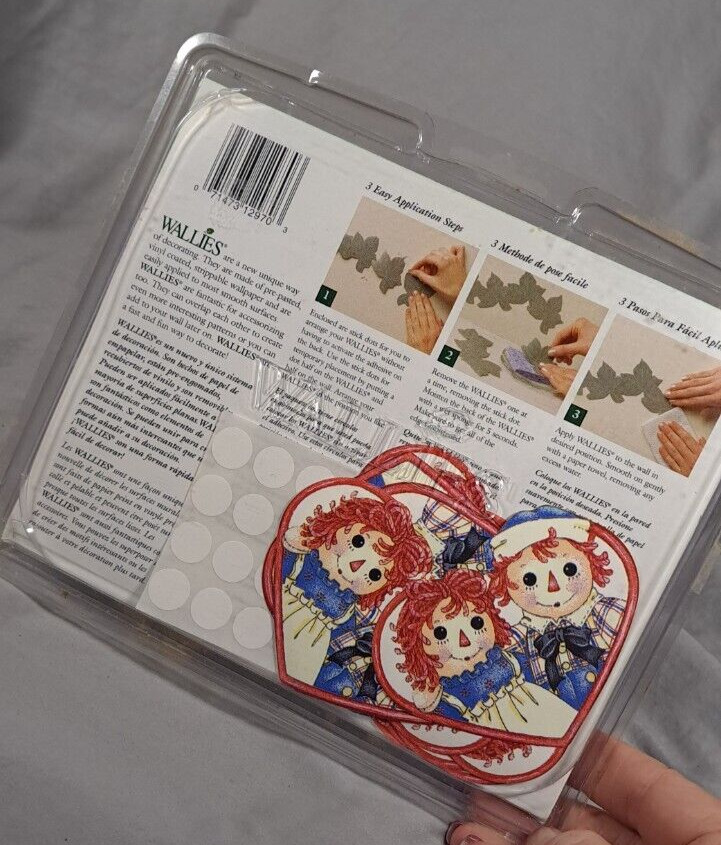 20 Raggedy Ann & Andy best friends Wallies Wallpaper Cutouts Wall Decor #12970