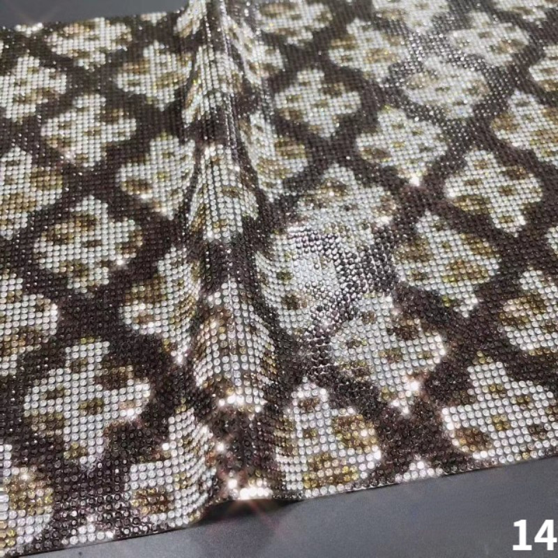 24*40cm DIY Vehicle Car Leopard Print Glitter Rhinestone Sticker Diamond Decor
