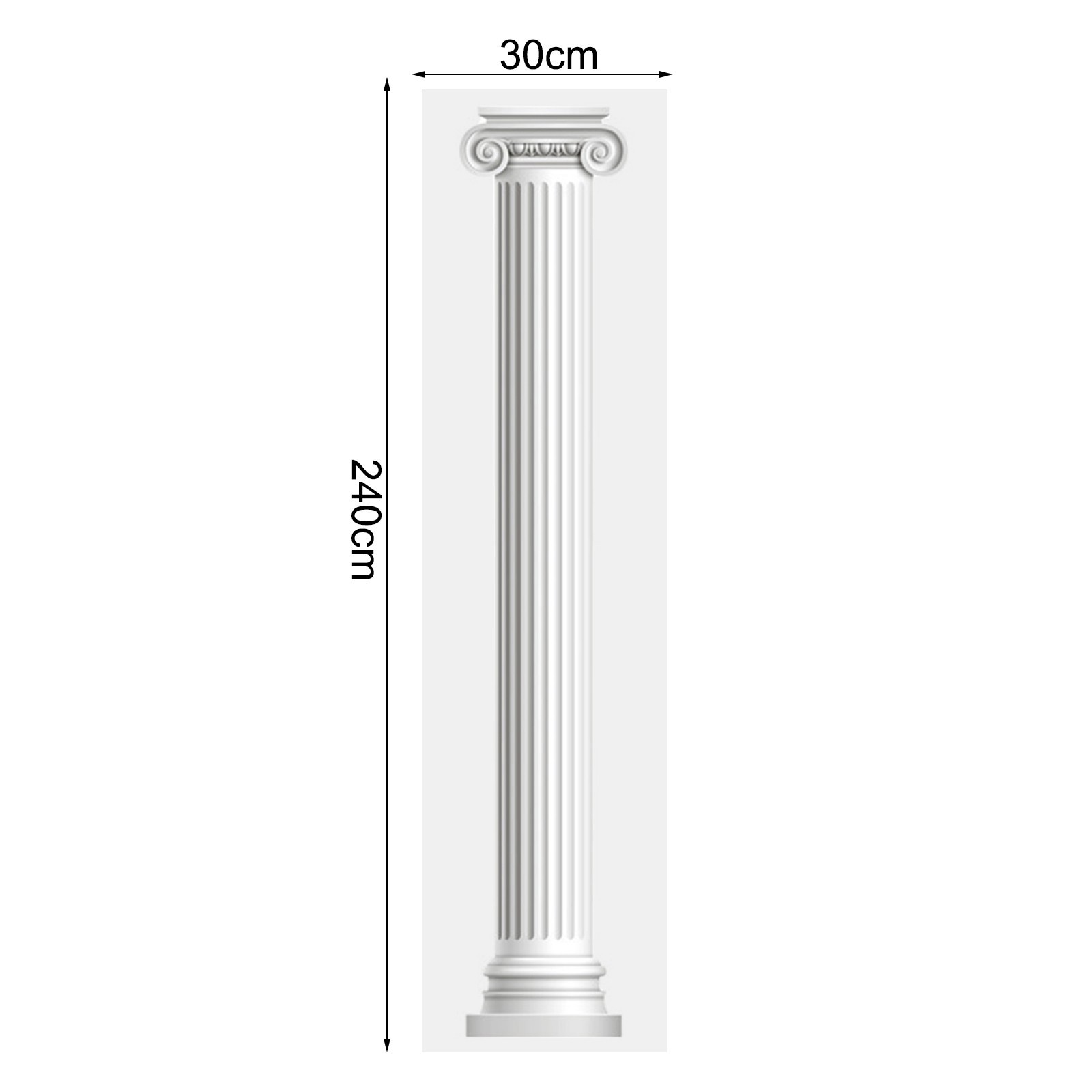 Modern and Elegant 3D Roman Column Wall Decor Easy to Apply and Remove