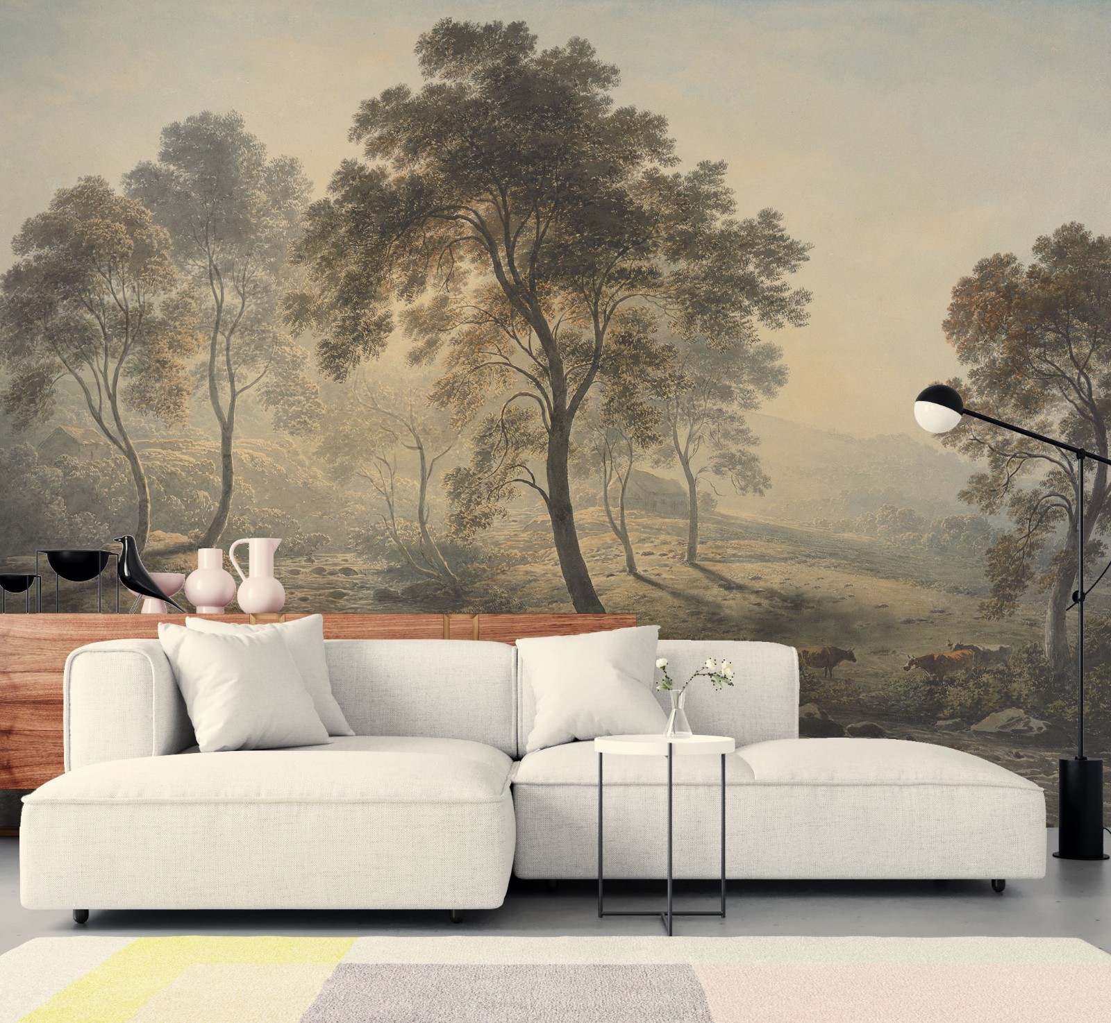 Landscape Painting – European Classical Art Wallpaper, Wall Mural, Tapestry