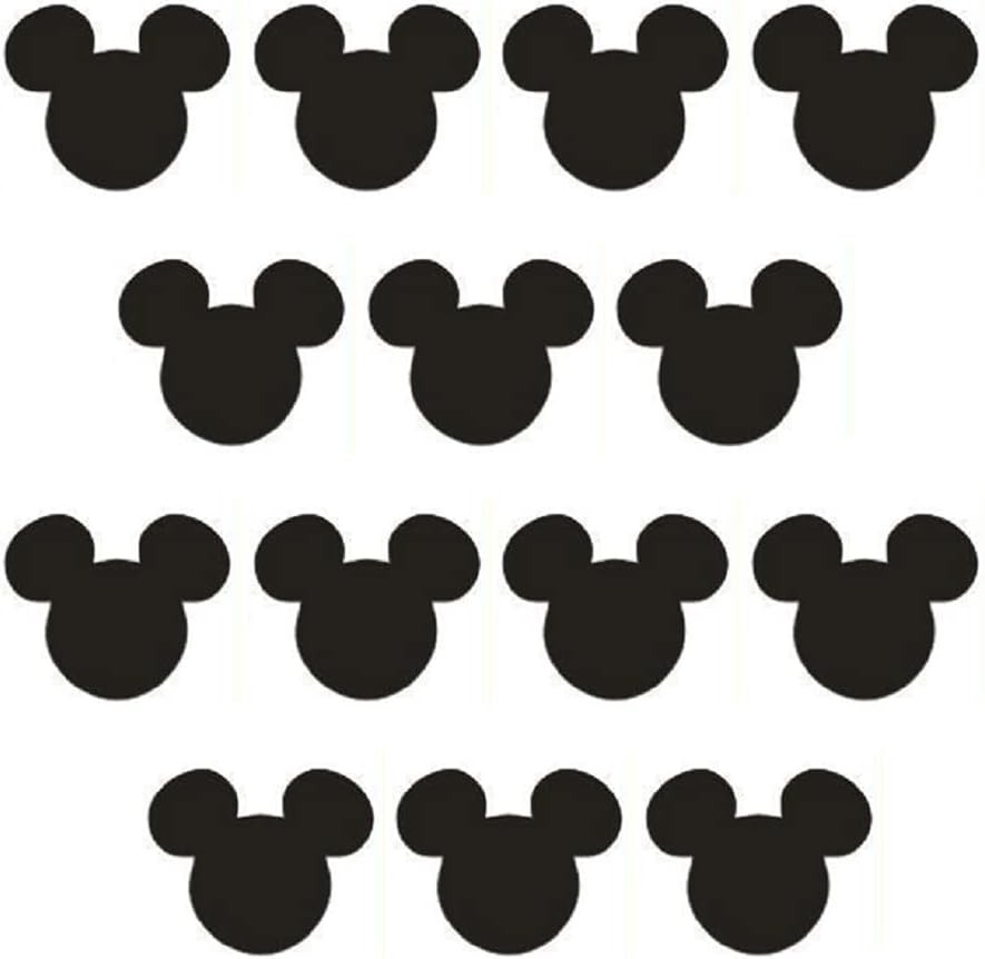 Cartoon Wall Sticker,Cute Animal Wall Art Easy RemovableBlack