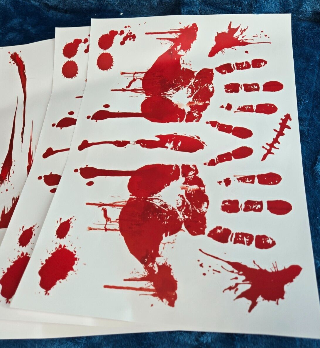 Halloween stickers Bloody Footprints Floor Clings Bloody party Decorations
