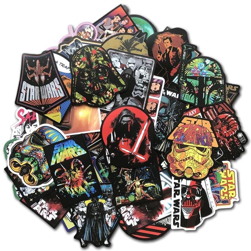 200Pcs Star Wars Vinyl Stickers Pack Bomb Laptop Skateboard Luggage Decals Lot