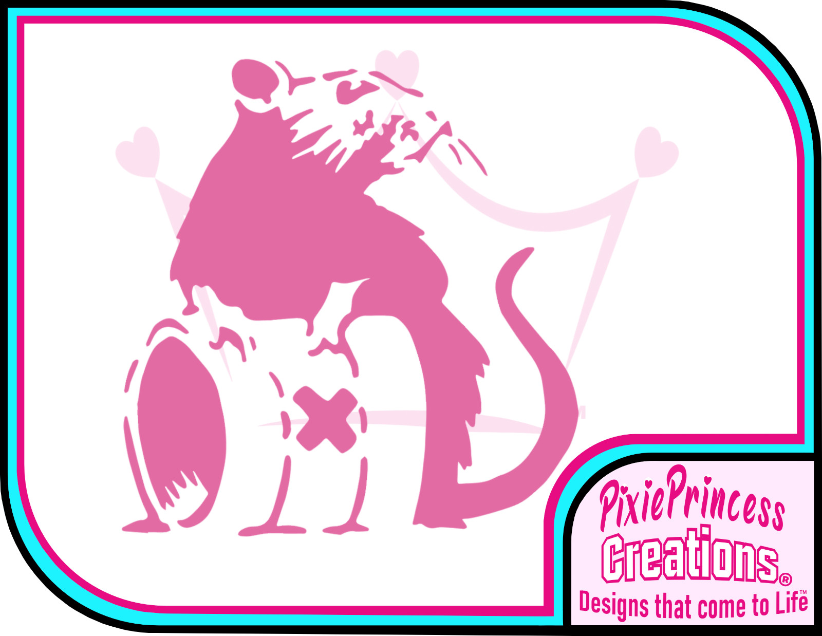 Banksy Rat Waste A Vinyl Sticker Wall Art Poster Car Van Home Decor Room Decal