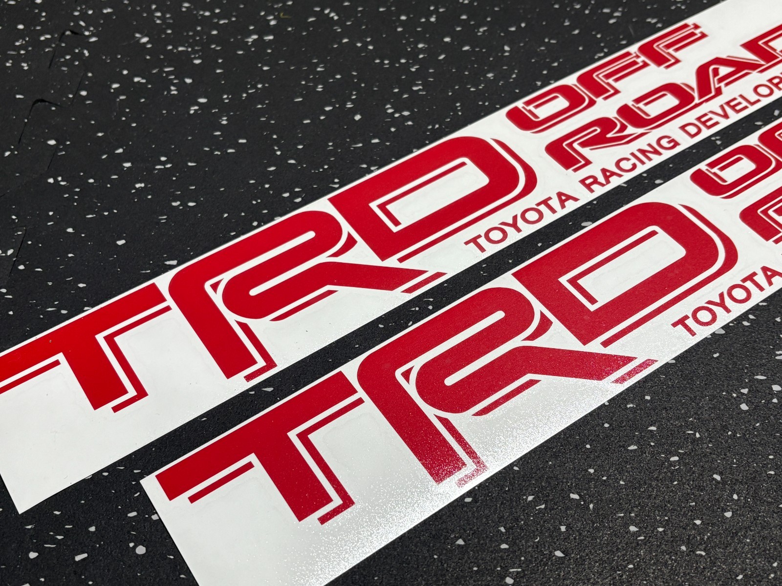 2x [Red] TRD Off Road Vinyl Decal fits Tacoma 4Runner Tundra Truck (Outdoor Use)