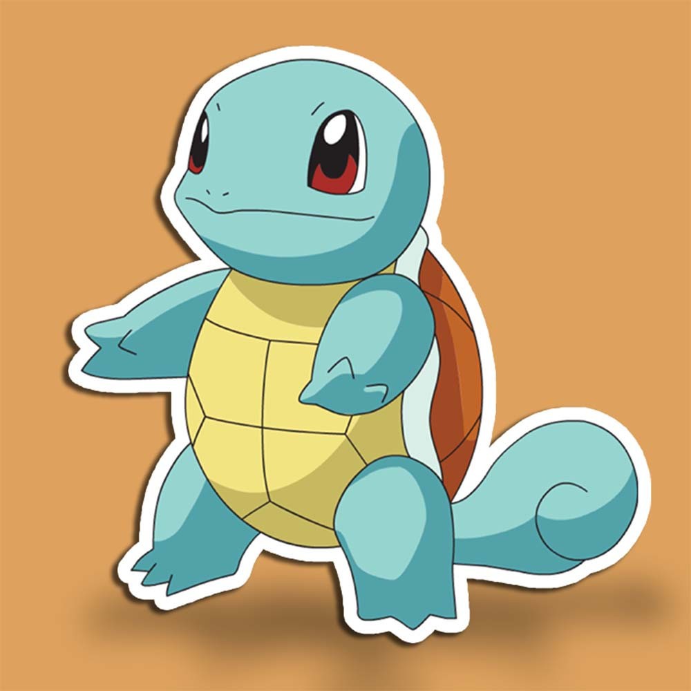 Pokemon Squirtle Anime Vinyl Sticker – Car Window Decal | USA Made | Sizes