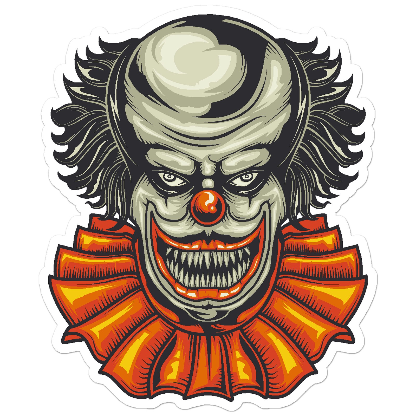 Scary Evil Clown – Vinyl Decal Sticker – Car Window Laptop – ebn11431