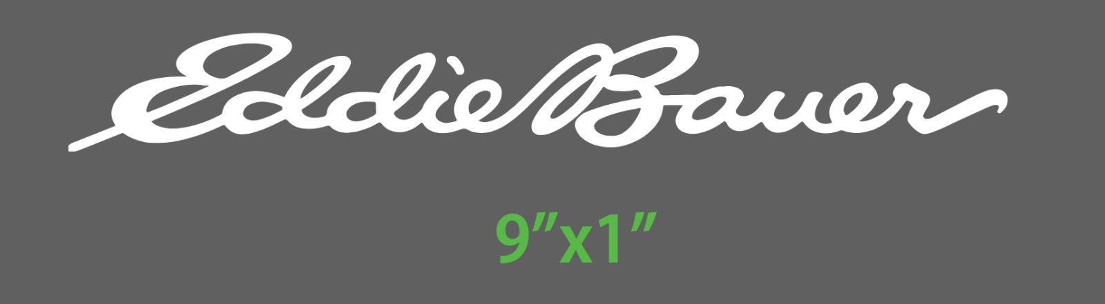 9" Eddie Bauer Original Car Auto laptop Window Vinyl Decal Sticker