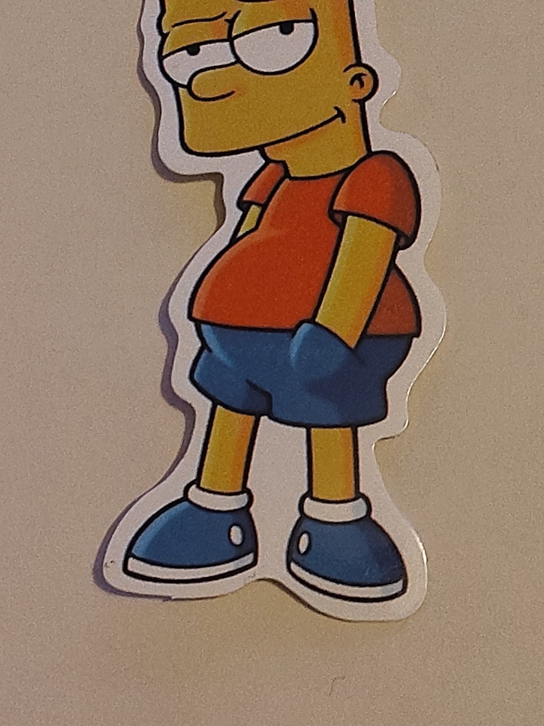 Bart Simpson Skateboard Laptop Cell Phone Decal Sticker 3.25"