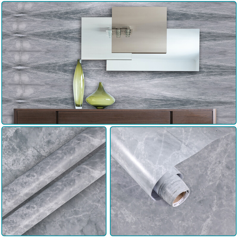 9.8 FT Self Adhesive Contact PVC Paper Peel Stick Wallpaper Kitchen Bathroom USA