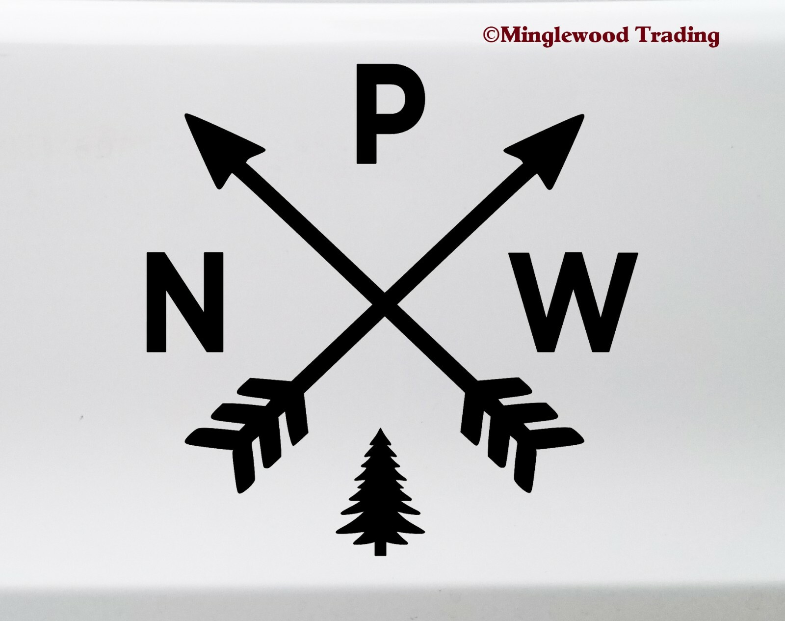 PNW Arrows Vinyl Decal – Pacific Northwest Hiking Cascadia WA OR Die Cut Sticker