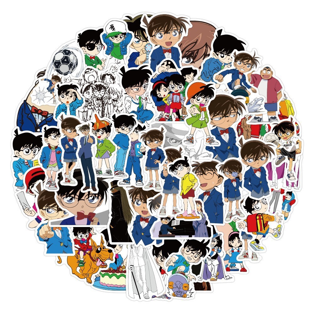 100Pcs Detective Conan Anime Sticker for Adults Teens Girls Water Bottles