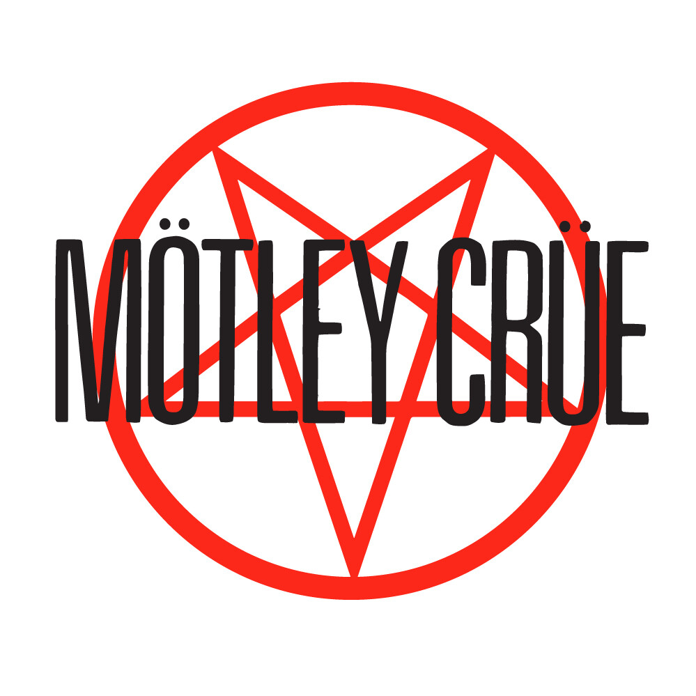 Motley Crue vinyl decal sticker metal devil girls kickstar heart LOGO pentagram